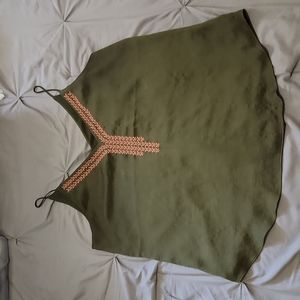 Express spaghetti strap tank size L